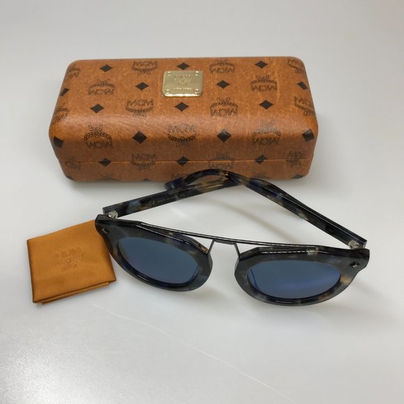 Brand New Authentic MCM 636S Unisex Sunglasses in Blue Havana - Picture 4 of 10